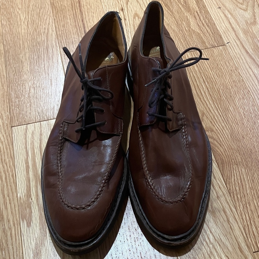 Paraboot Brooks Brothers Classic Brown Leather Men's Shoes